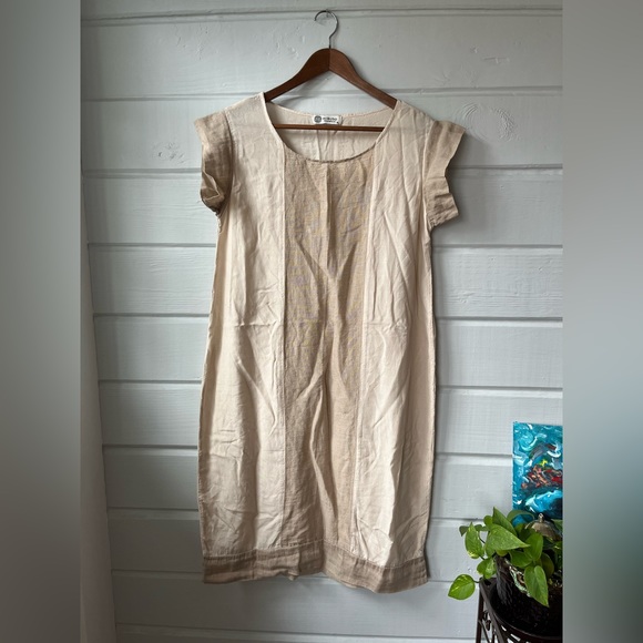 Eclectia Silk Linen Cocoon Dress XL - Picture 2 of 4
